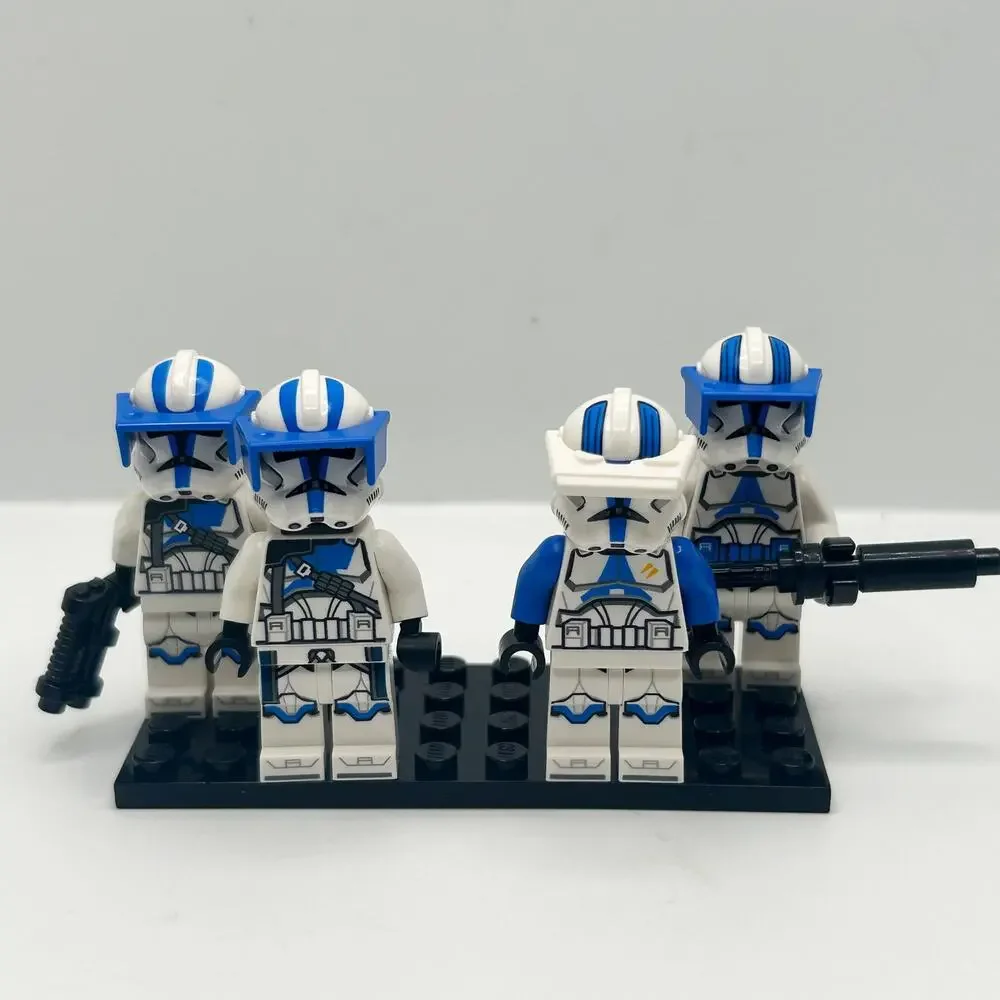 Lego Star Wars Clone Wars 501st Clone Trooper 4 Pack Minifigures EUC